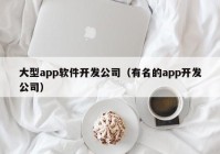 大型app软件开发公司（有名的app开发公司）