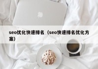 seo优化快速排名（seo快速排名优化方案）