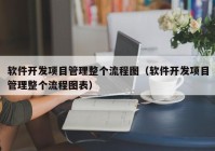 软件开发项目管理整个流程图（软件开发项目管理整个流程图表）