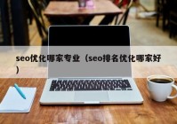 seo优化哪家专业（seo排名优化哪家好）