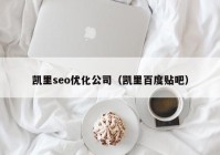 凯里seo优化公司（凯里百度贴吧）