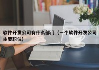 软件开发公司有什么部门（一个软件开发公司主要职位）