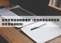 软件开发培训班哪里好（软件开发培训学校软件开发培训机构）