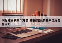 网站建设的四个方法（网站建设的基本流程是什么?）