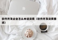 软件开发企业怎么申请资质（软件开发资质要求）